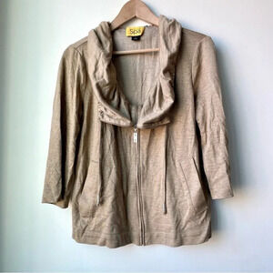 St John Spa Viscose  Zip Sweater